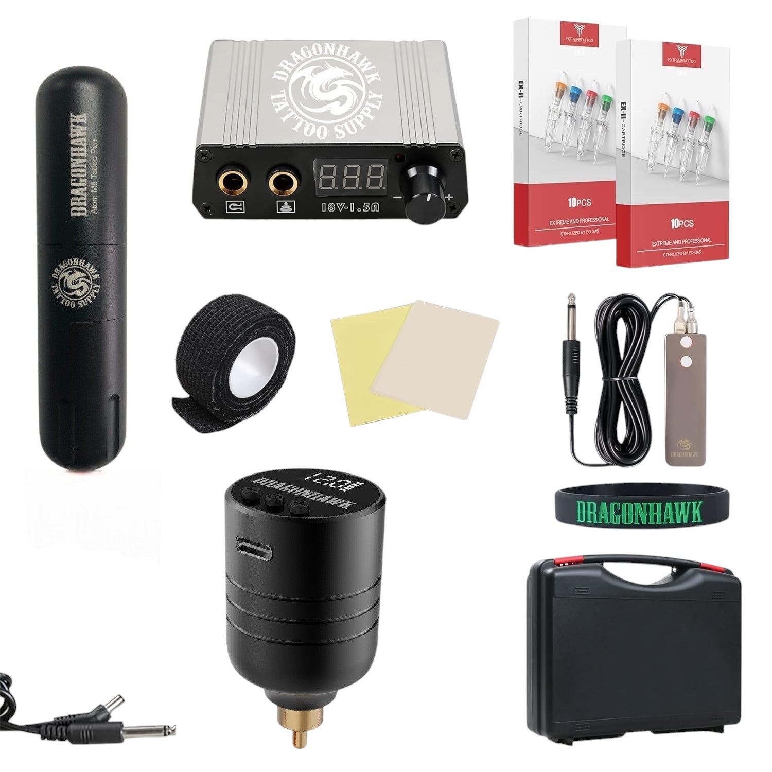 Dragonhawk M8 Pen Machine Kit with Battery and Power Supply WQP082