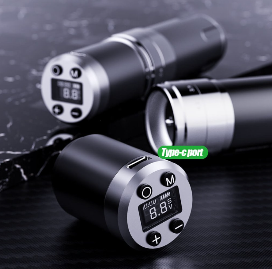 Dragonhawk Wireless Tattoo Pen Machine with 7 Stroke Lengths Fold3 (WQP070)