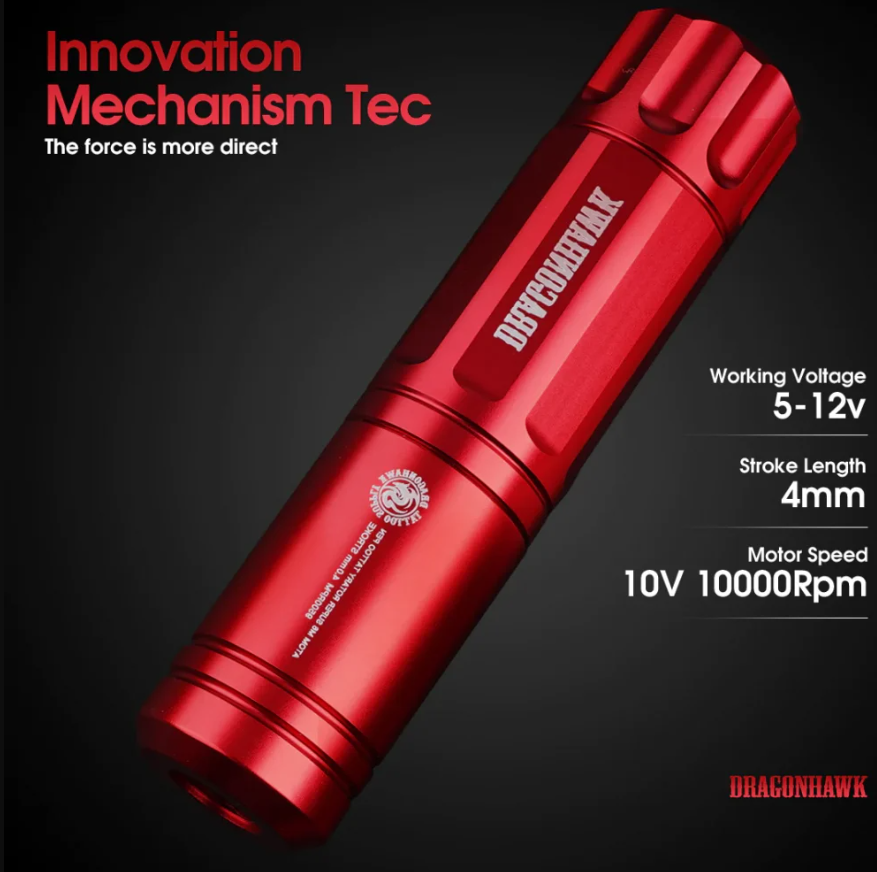 Dragonhawk Tattoo Machine Rotary Pen 4mm Stroke Length | M6 (WQ - 389)