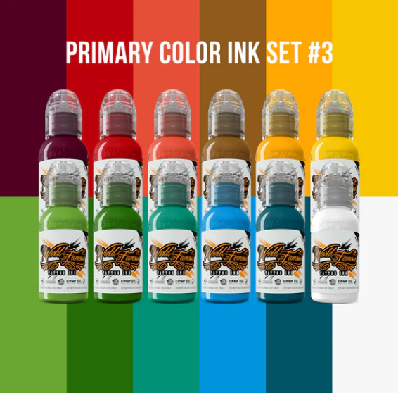 Primary Color Set 3# - 12 x 1oz
