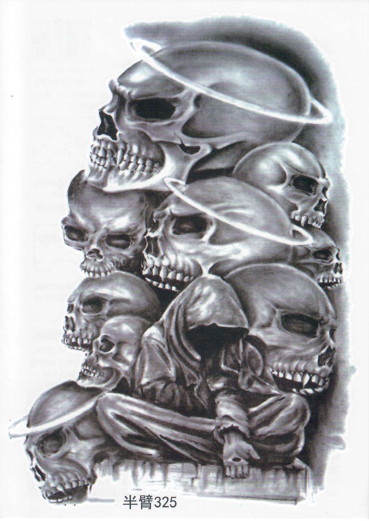 Half Sleeve Tattoo Sticker 21cmX15cm (325)