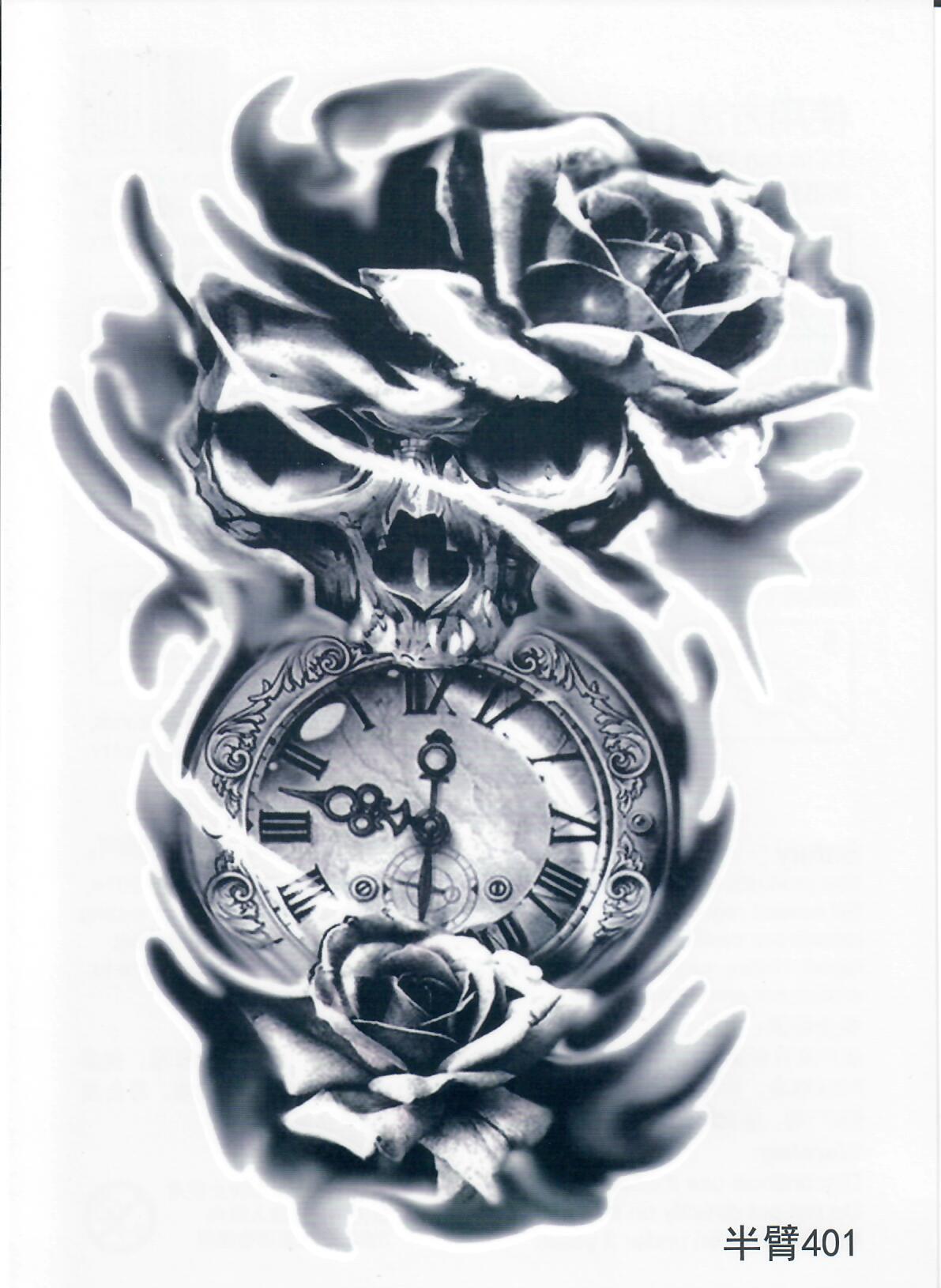 Half Sleeve Tattoo Sticker 21cmX15cm (401)