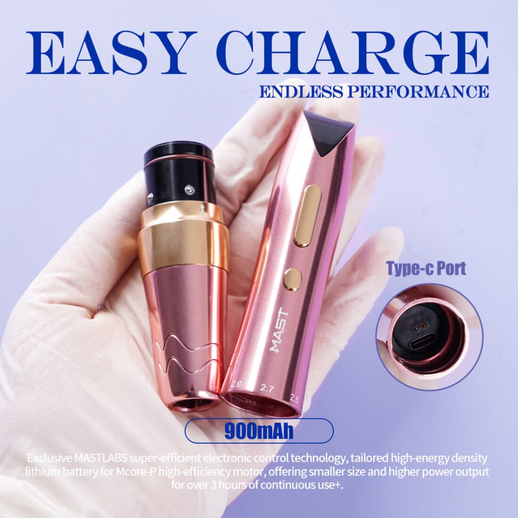 Dragonhawk Wireless Tattoo Pen Machine With 2.2MM-3.2MM Adjustable Strokes Permanent Makeup (WQP053)