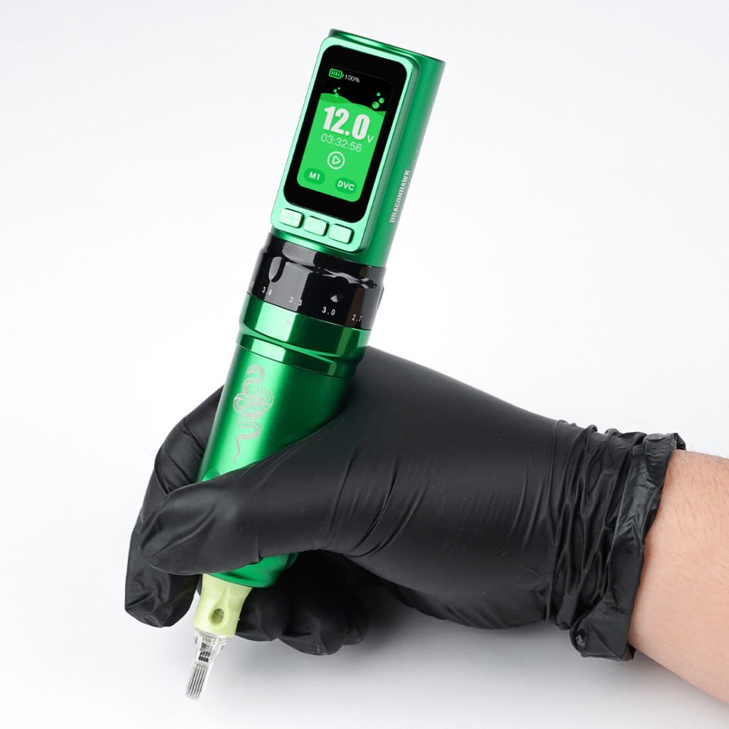 Tattoo Kit | Dragonhawk Fold Pro Year of Snake Edition Tattoo Machine Pen Wireless Professional Bundle