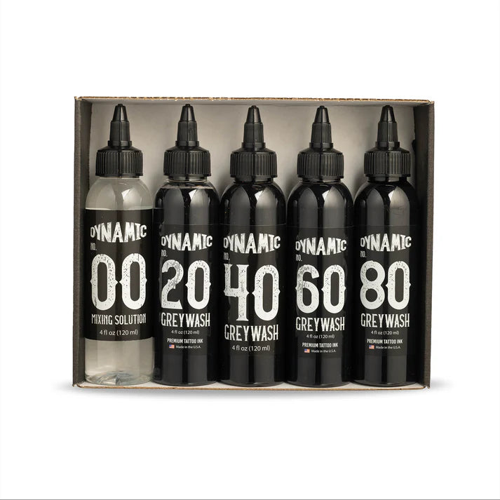 Dynamic Greywash Tattoo Ink Set — 4oz Bottles