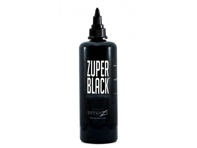 Intenze Zuper Black Tattoo Ink 12oz