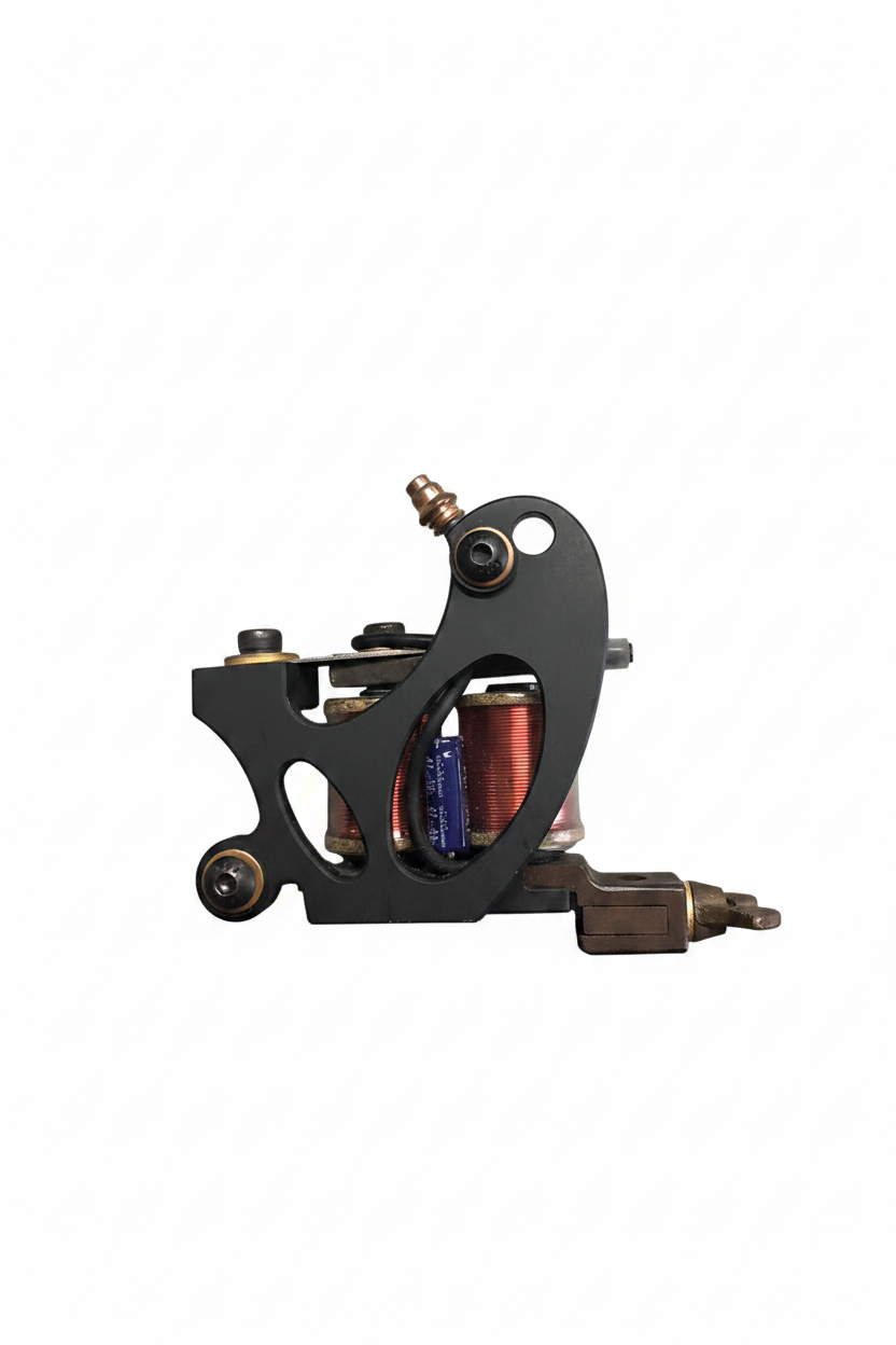 Tattoo machine white background