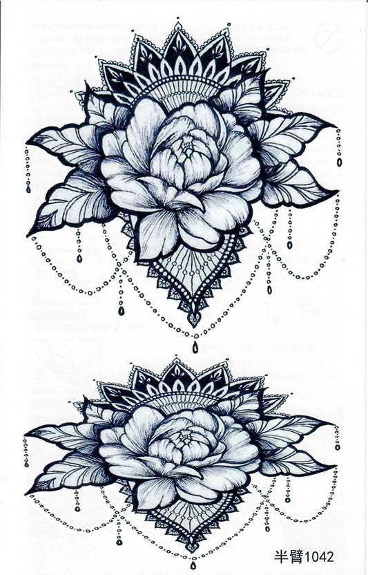 Half Sleeve Tattoo Sticker 21cmX15cm (1042)