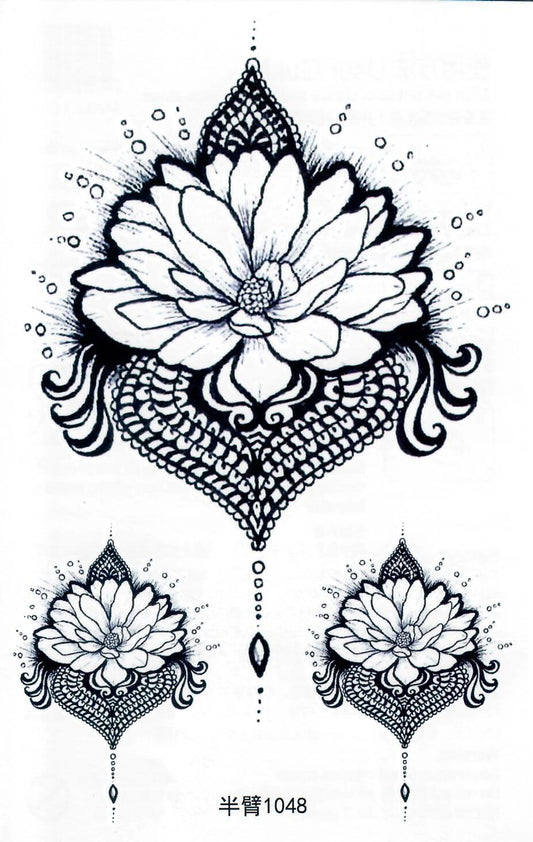 Half Sleeve Tattoo Sticker 21cmX15cm (1048)
