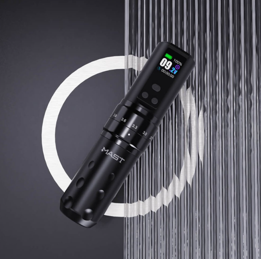 Mast Fold2 Pro Wireless Tattoo Pen Machine 2 Replaceable Batteries (WQP076)