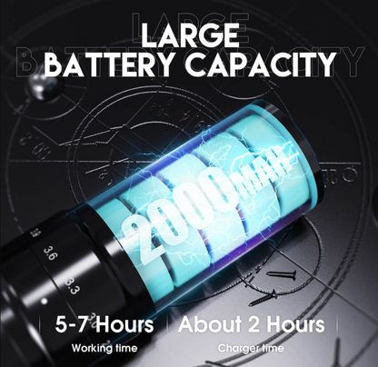 Mast Fold2 Pro Wireless Tattoo Pen Machine 2 Replaceable Batteries (WQP076)