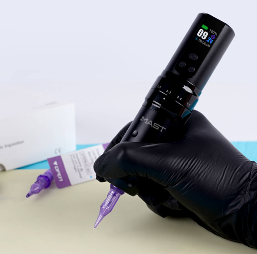 Mast Fold2 Pro Wireless Tattoo Pen Machine 2 Replaceable Batteries (WQP076)