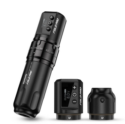 Dragonhawk Wireless Tattoo Pen Machine with 7 Stroke Length | Fold Pro |Two Batteries (WQP031)