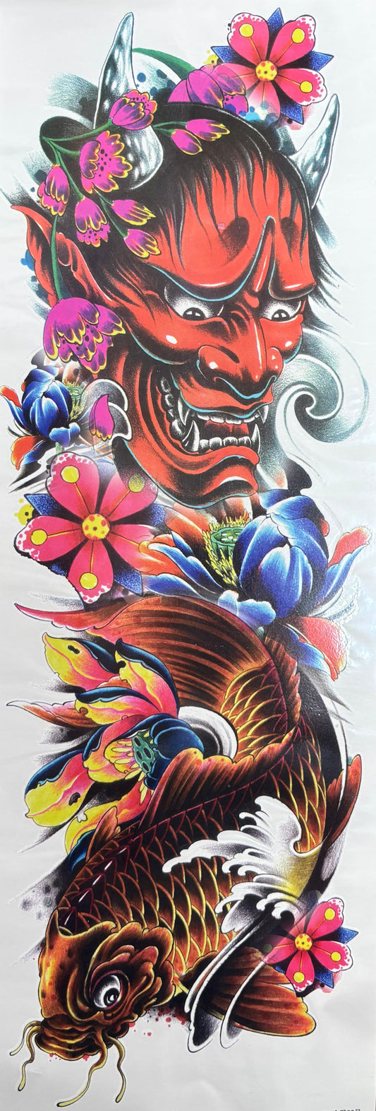 Full Sleeve Tattoo Sticker 48cm x 17cm (29)