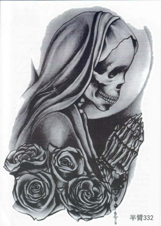 Half Sleeve Tattoo Sticker 21cmX15cm (332)
