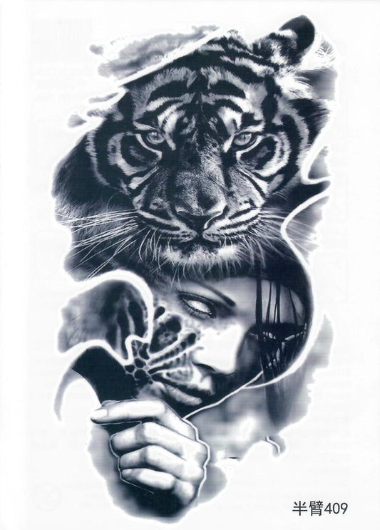 Half Sleeve Tattoo Sticker 21cmX15cm (409)