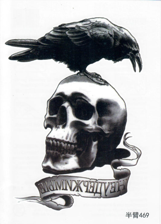 Half Sleeve Tattoo Sticker 21cmX15cm (469)