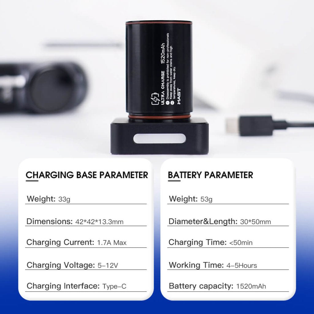 Wireless Battery and Charging Dock for Mast Racer Pro
