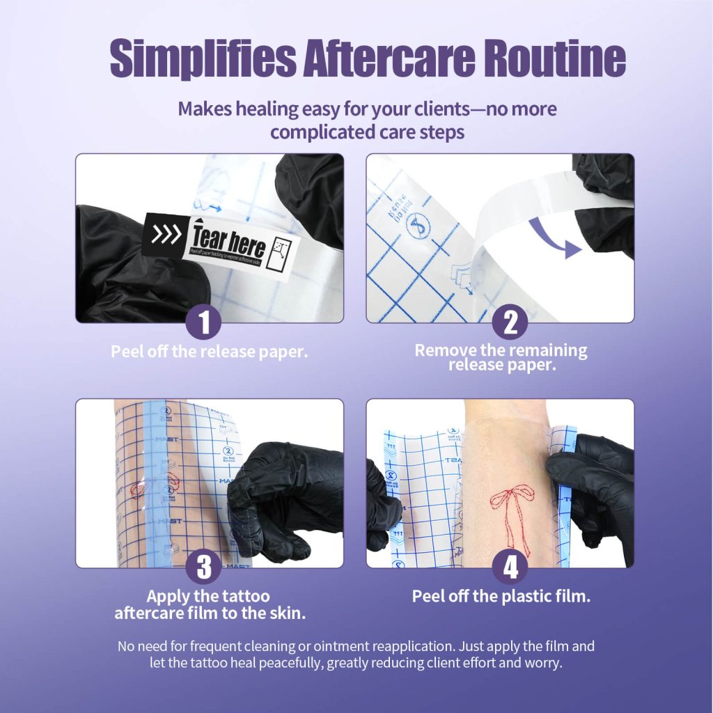 Mast Tattoo Aftercare Wrap Dual-Tear Tattoo Protection Film