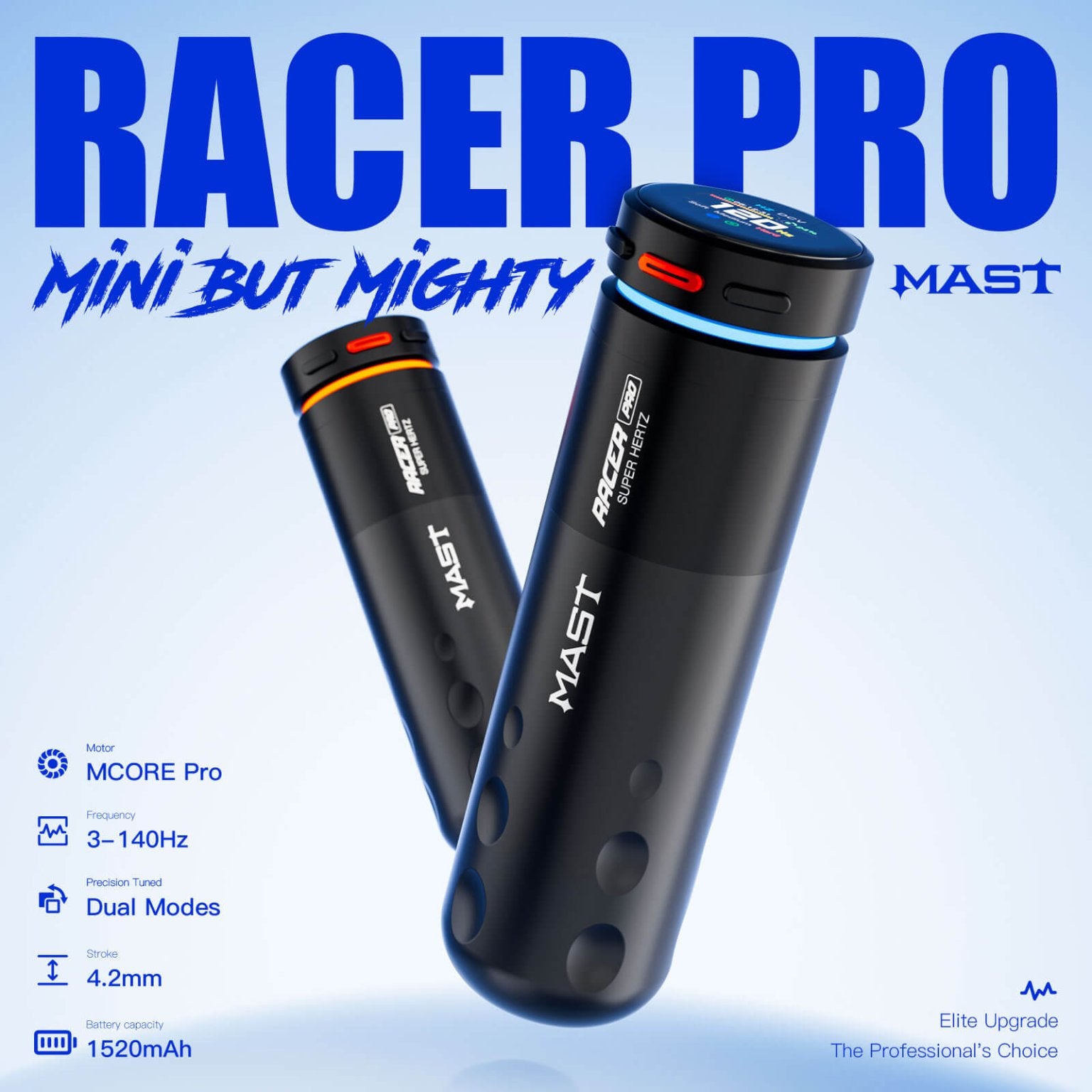 Mast Racer Pro Wireless Tattoo Pen Machine 4.2MM Strokes Length