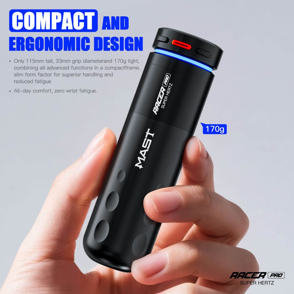 Mast Racer Pro Wireless Tattoo Pen Machine 4.2MM Strokes Length