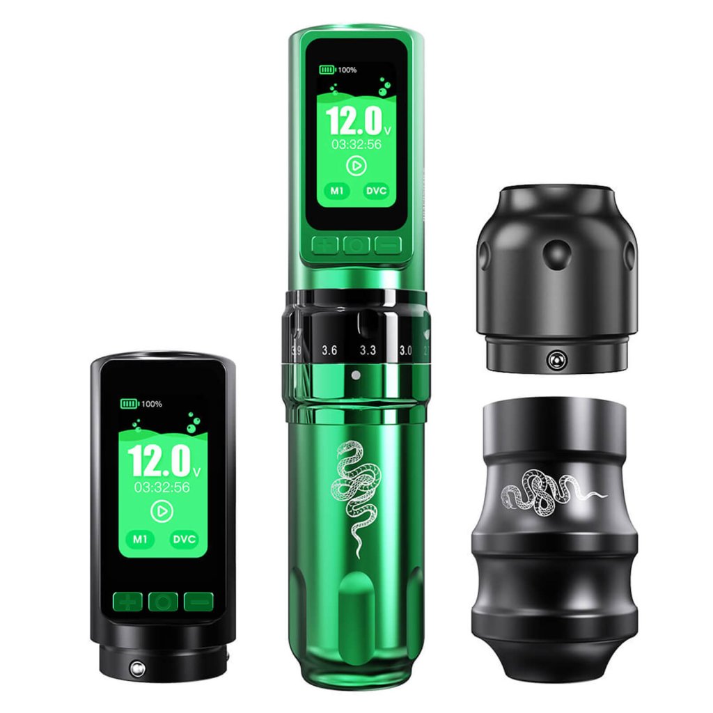Tattoo Kit | Dragonhawk Fold Pro Year of Snake Edition Tattoo Machine Pen Wireless Professional Bundle