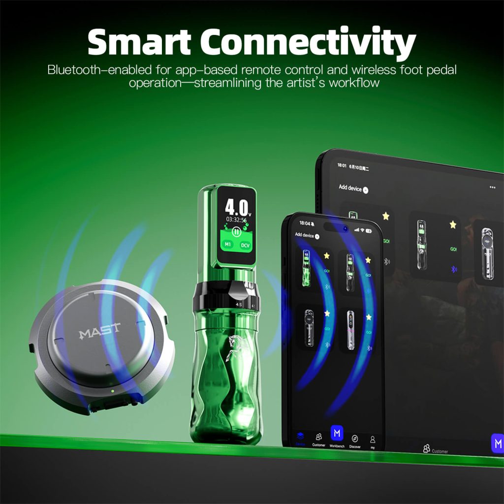 Tattoo Kit | Dragonhawk Fold Pro Year of Horse Edition Tattoo Machine Pen Wireless Professional Bundle WQP126