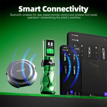 Tattoo Kit | Dragonhawk Fold Pro Year of Horse Edition Tattoo Machine Pen Wireless Professional Bundle WQP126