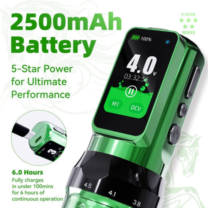 Tattoo Kit | Dragonhawk Fold Pro Year of Horse Edition Tattoo Machine Pen Wireless Professional Bundle WQP126