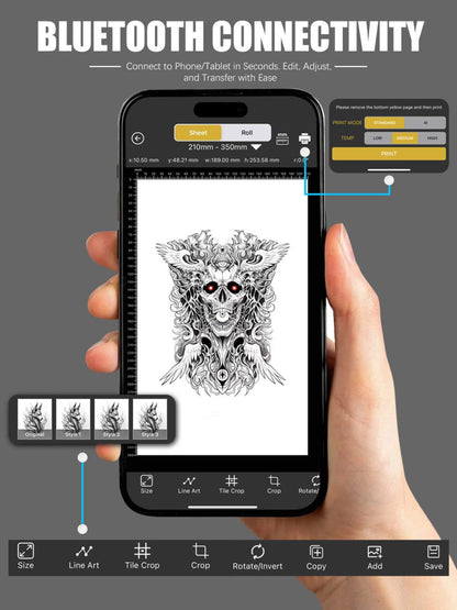 Dragonhawk A4 Wireless Tattoo Stencil Printer