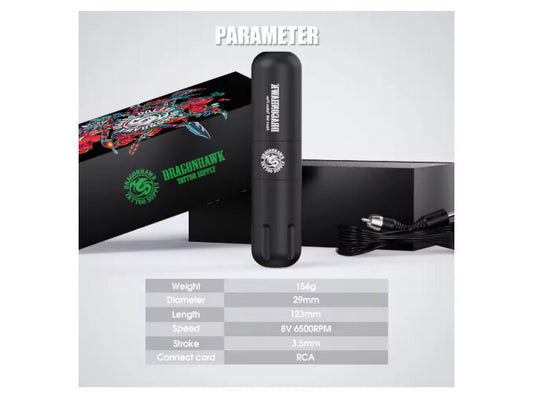 Dragonhawk M8 Powerful Tattoo Rotary Pen Machine Gun Professional Accessories Supply For Artist 082