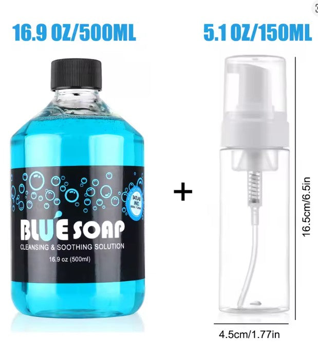 Blue Soap 500ml with  One Free Foaming Bottle